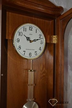 Zegar ścienny drewniany do salonu w kolorze jasnego dębu 20008D ✅ Zegar ścienny do salonu ✅ Zegar drewniany w kształcie prostokąta ✅ (13).JPG