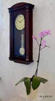 Zegar ścienny drewniany z wahadłem Adler 20008W ✓Zegar ścienny ✓Zegary na ścianę ✓ Zegary na kominek ✓ Drewniany zegar (4).JPG