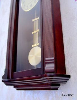 Zegar ścienny drewniany z wahadłem Adler 20008W ✓Zegar ścienny ✓Zegary na ścianę ✓ Zegary na kominek ✓ Drewniany zegar (7).JPG