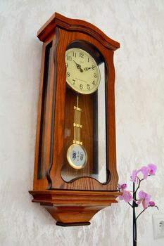 Zegar ścienny z wahadłem dębowy Adler 20024D ✓Zegary ścienne✓Zegary szafkowe ✓ Drewniany zegar (4).JPG