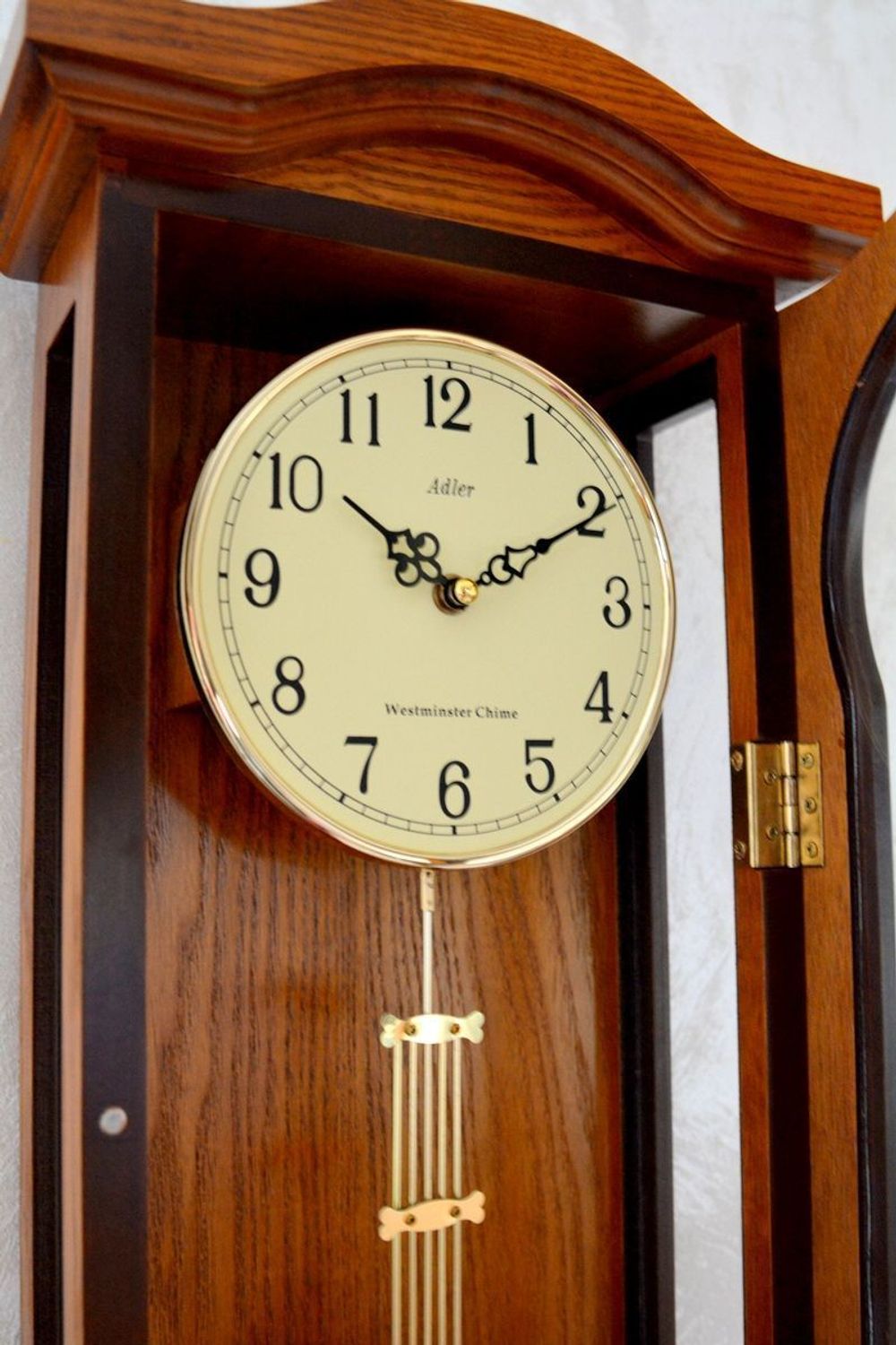 Zegar ścienny z wahadłem dębowy Adler 20024D ✓Zegary ścienne✓Zegary szafkowe ✓ Drewniany zegar (6).JPG