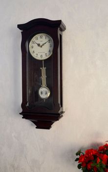 Zegar na ścianę do salonu drewniany Adler 20024W wenge. Zegar ścienny Adler 20024W ✓Zegary ścienne✓Zegary szafkowe ✓ Drewniany zegar (3).JPG