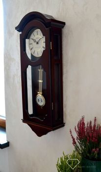 Zegar ścienny drewniany wiszący Adler Wenge 20040W. Zegar drewniany z wahadłem (2).JPG