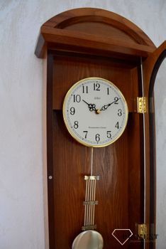 Zegar ścienny drewniany dębowy Adler 20042D✅ Zegar ścienny wykonany z drewna w kolorze dębu to świetna ozdoba ściany  (5).JPG