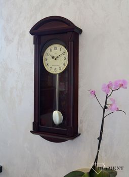 Zegar ścienny drewniany wenge Adler 20042W ✓Zegary ścienne✓Zegary szafkowe ✓ Drewniany zegar (2).JPG