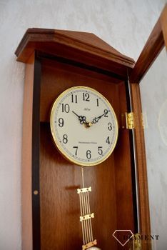 Zegar ścienny wiszący drewniany dębowy Adler 20130D to zegar drewniany wiszący z wahadłem idealny do stylowych, drewnianych wnętrz. ✓Zegary ścienne ✓Zegary szafkowe ✓ Drewniany zegar (3).JPG