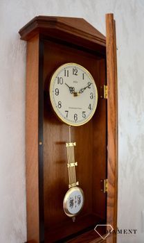 Zegar ścienny wiszący drewniany dębowy Adler 20130D to zegar drewniany wiszący z wahadłem idealny do stylowych, drewnianych wnętrz. ✓Zegary ścienne ✓Zegary szafkowe ✓ Drewniany zegar (6).JPG