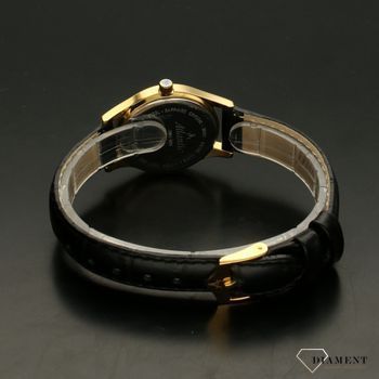 Zegarek damski złoty z czarnym paskiem z szafirowym szkłem ⌚ Atlantic Sealine 22341.45.31  (4).jpg