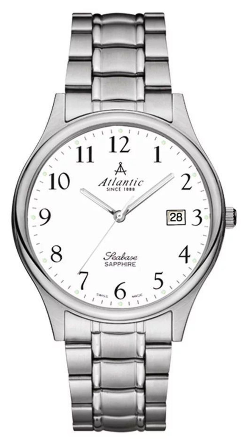 Zegarek damski Atlantic Classic Sapphire 20347.41.13. Atlantic Seabase to najbardziej klasyczne zegarki wykonane przy użyciu wysokiej klasy materiałów. Każdy z czasomierzy został wyposażony w szafirowe szkiełko, które jest niezwykle odporne na.jpg