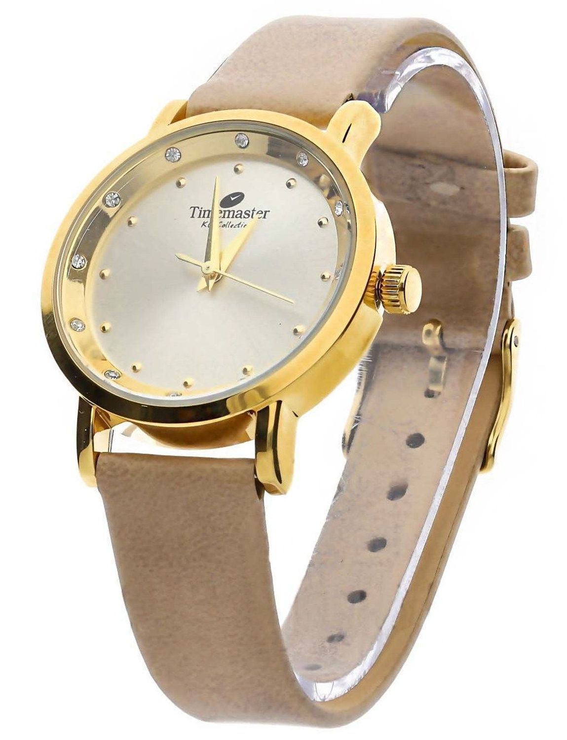 Zegarek damski na pasku beżowym Timemaster 205-19 jpg.jpg