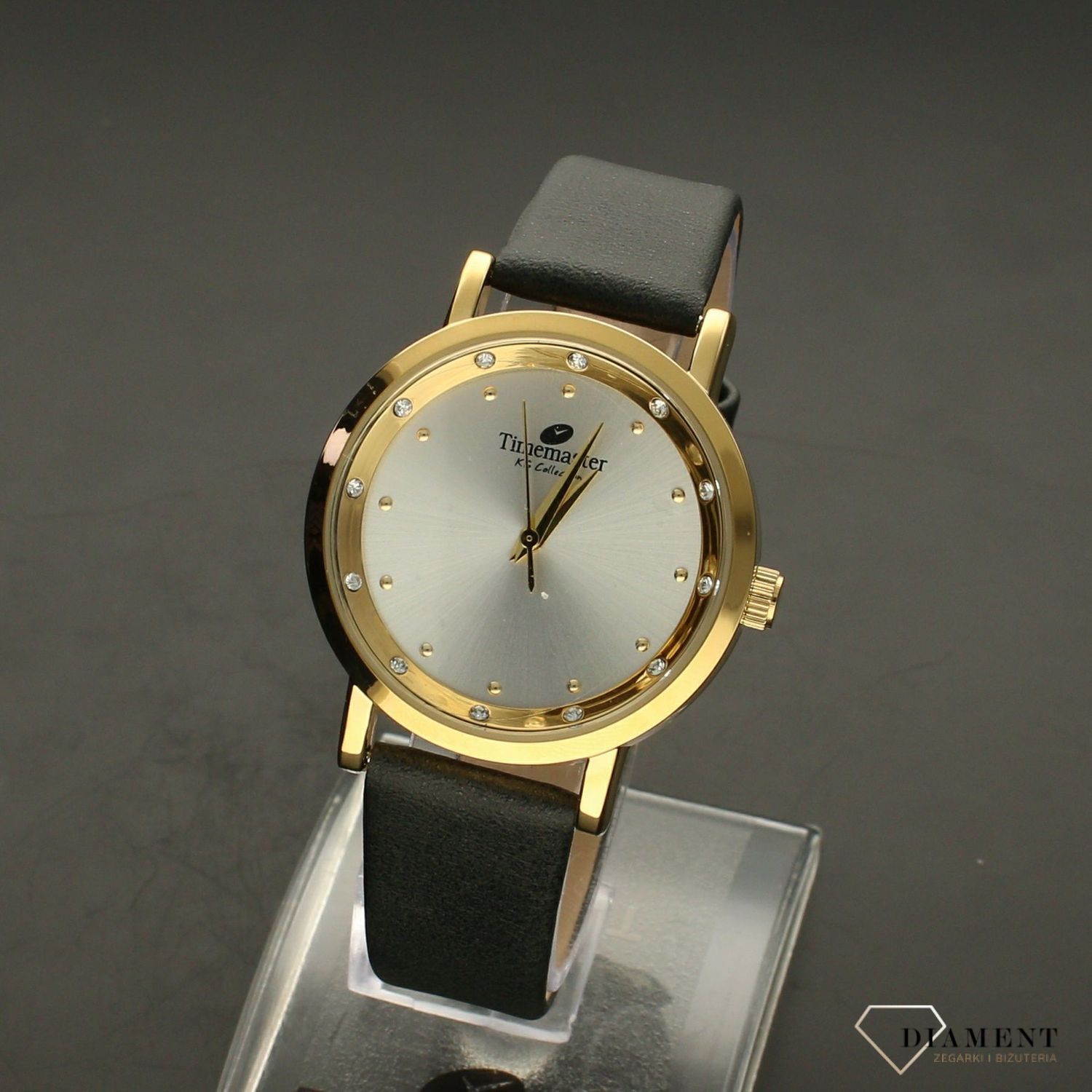 Zegarek damski na pasku TIMEMASTER 205-21.  Zegarek damski na pasku. Zegarek damski klasyczny. Zegarek damski na skórzanym pasku. Zegarek damski na każdą okazję. Zegarek damski idealny.jpg