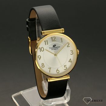 Zegarek damski na pasku w kolorze złotym z cyframi arabskimi Timemaster 208-40 (1).jpg