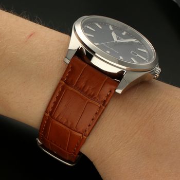 Skórzane paski do zegarków Imola FLUCO Wytrzymały i solidny pasek do zegarka, niemieckiej marki FLUCO w kolorze jasnbrązowym został wykonany z bardzo wytrzymałej i wygodnej w użytkowaniu skóry  byka ⌚Paski na każdą ok.jpg