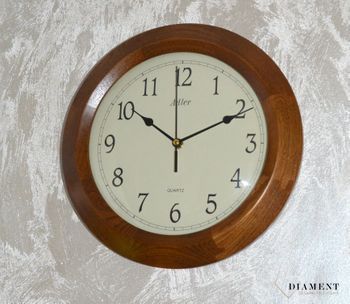 Zegar ścienny drewniany niemiecki Adler z kategorii zegarów Ściennych drewnianych do salonu. To idealny pomysł na rocznicę ślubu. Zegar ścienny drewniany (6).JPG