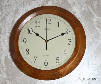 Zegar ścienny drewniany niemiecki Adler z kategorii zegarów Ściennych drewnianych do salonu. To idealny pomysł na rocznicę ślubu. Zegar ścienny drewniany (7).JPG