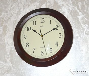 Zegar ścienny drewniany niemiecki Adler z kategorii zegarów Ściennych drewnianych do salonu. To idealny pomysł na rocznicę ślubu. Zegar ścienny drewniany (12).JPG