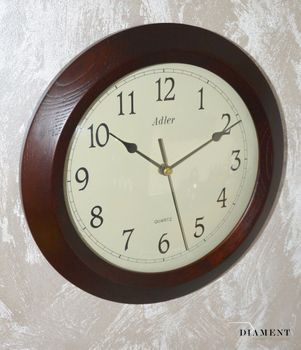 Zegar ścienny drewniany niemiecki Adler z kategorii zegarów Ściennych drewnianych do salonu. To idealny pomysł na rocznicę ślubu. Zegar ścienny drewniany (8).JPG