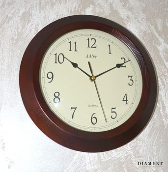 Zegar ścienny drewniany niemiecki Adler z kategorii zegarów Ściennych drewnianych do salonu. To idealny pomysł na rocznicę ślubu. Zegar ścienny drewniany (9).JPG