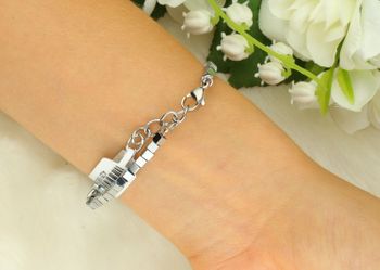 Bransoletka damska Coeur De Lion Sparkling Cubes Fusion Chain 210030-0717 srebrno-niebieska z kryształami Swarovski® i hematytem. Designerska i efektowna (1).jpg