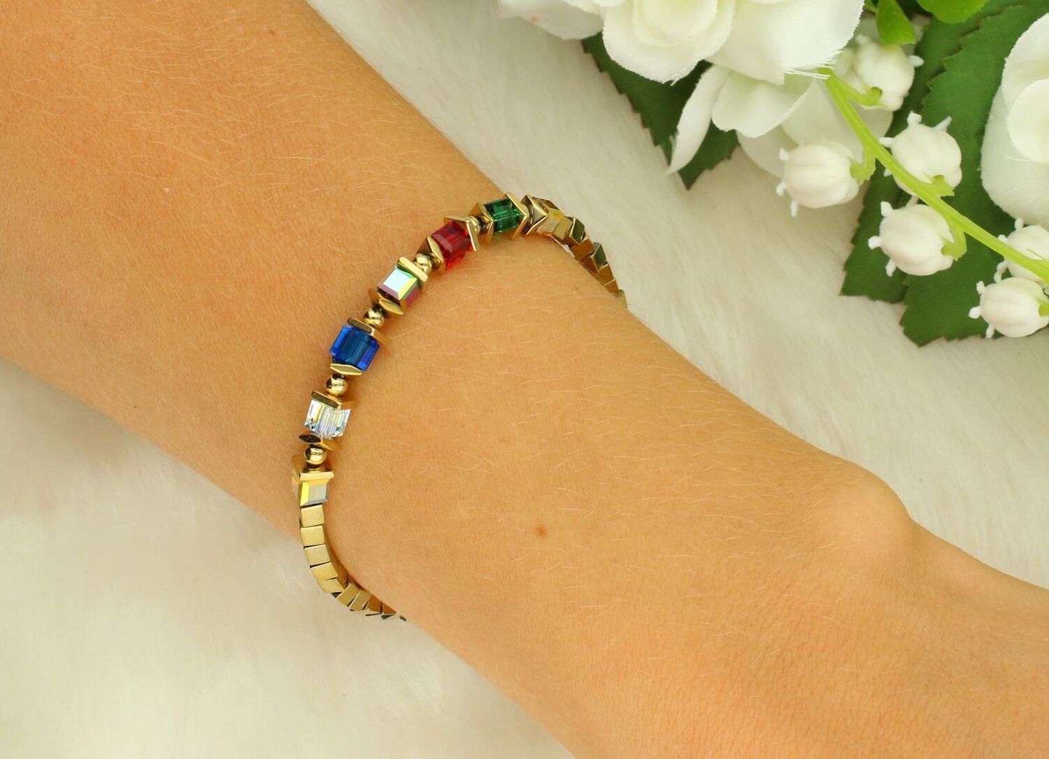 Bransoletka damska Coeur De Lion Sparkling Cubes Fusion Chain 210030-1516.jpg