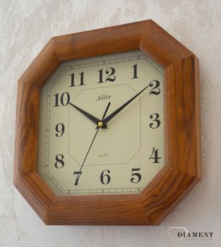 Zegar ścienny drewniany niemiecki Adler 21003D (1).JPG
