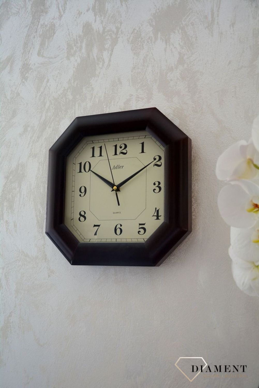 Zegar ścienny drewniany niemiecki Adler 21003W.jpg