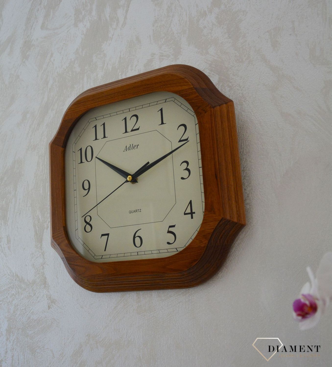 Zegar ścienny drewniany niemiecki Adler 21005D. ✓ zegar na ścianę ✓ zegary drewniane✓ wymarzony prezent ✓ Grawer 0zł✓Zwrot 30 dni✓ (12).JPG