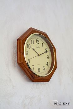 Zegar ścienny drewniany, dębowy Adler 21023D (1).JPG
