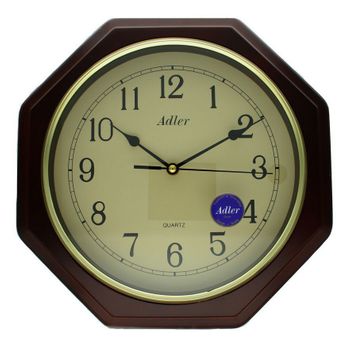 Zegar ścienny Adler 21023W w drewnianej obudowie wenge z kremową tarczą i mechanizmem kwarcowym. Elegancki, trwały, 2-letnia gwarancja producenta.1.jpg