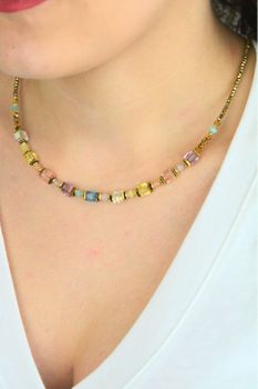 Naszyjnik Coeur de Lion Cube Aura 210410-1576 złoty – hematyt, Swarovski® (4).jpg