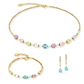 Kolczyki Coeur de Lion Cube Aura 210421-1576 złote – Swarovski®, hematyt, eleganckie.jpg