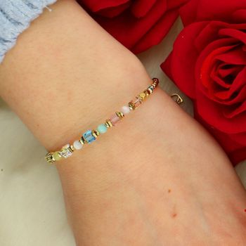 Bransoletka Coeur de Lion Cube Aura 210430-1576 złota – hematyt, kryształy Swarovski® (2).jpg