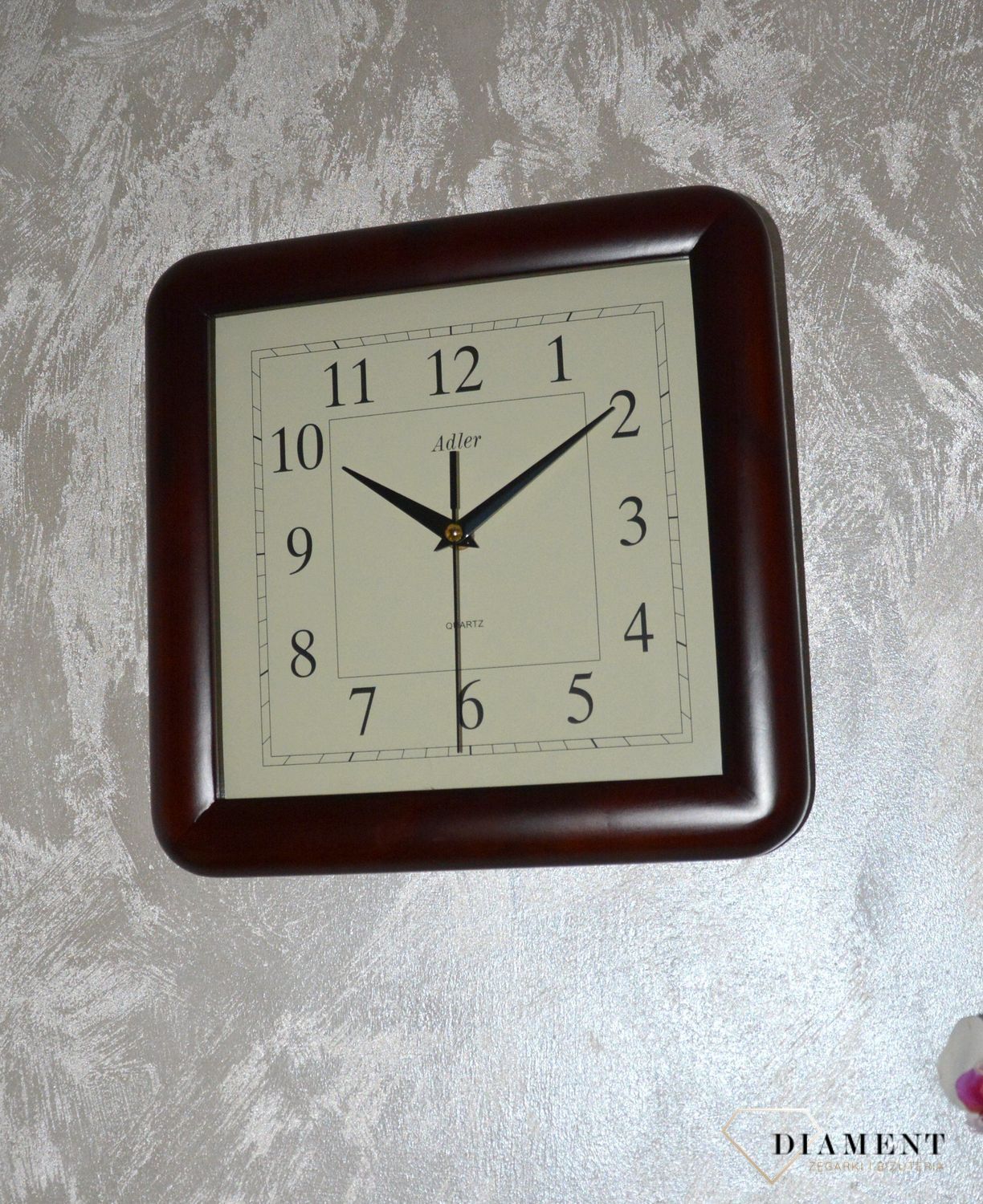 Zegar ścienny drewniany Adler 21047W (2).JPG