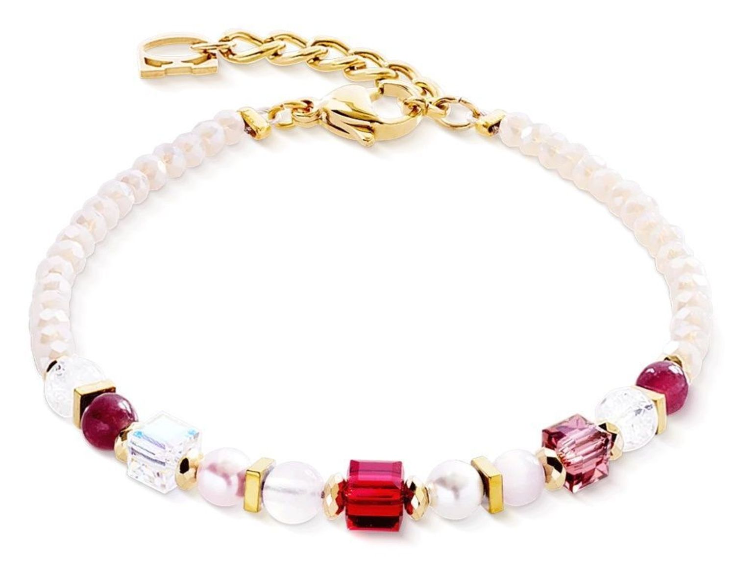 Bransoletka damska Coeur de Lion Princess Mix 2105300319 – złota z kryształami Swarovski® (2).jpg