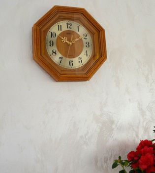 Zegar ścienny drewniany do salonu marki Adler 21087D dębowy ✓Zegary ścienne✓Zegary na ścianę  ✓ (2).JPG
