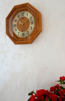 Zegar ścienny drewniany do salonu marki Adler 21087D dębowy ✓Zegary ścienne✓Zegary na ścianę  ✓ (5).JPG