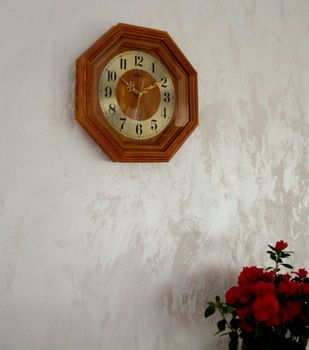Zegar ścienny drewniany do salonu marki Adler 21087D dębowy ✓Zegary ścienne✓Zegary na ścianę  ✓ (6).JPG