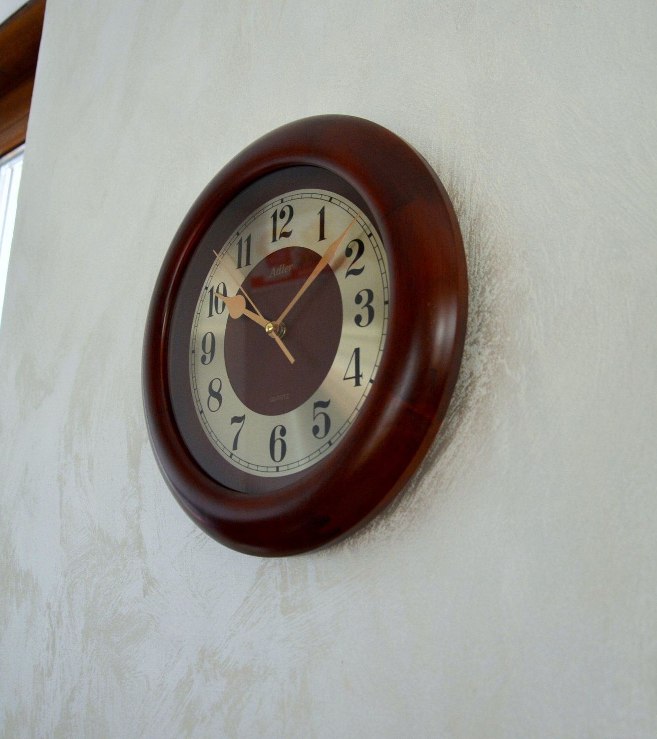 Zegar ścienny drewniany Drewno mahoń 21090CH ✓Zegary ścienne ✓Zegary na ścianę  ✓ Drewniany zegar✓  Autoryzowany sklep✓ Kurier Gratis 24h (2).JPG