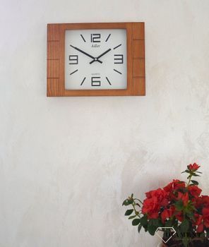 Zegar ścienny drewniany Adler 21129D to zegar na ścianę drewniany dębowy ✓Zegary ścienne✓ Drewniany zegar (3).JPG
