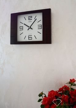 Zegar ścienny drewniany Adler 21129 wenge ✓Zegary ścienne✓ Drewniany zegar (4).JPG