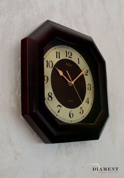 Zegar na ścianę drewniany Adler wenge 21148W ✓Zegary ścienne ✓ Drewniany zegar (1).JPG