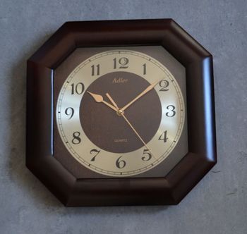 Zegar na ścianę drewniany Adler wenge 21148W ✓Zegary ścienne ✓ Drewniany zegar (2).JPG