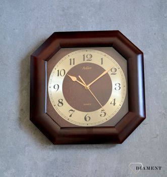 Zegar na ścianę drewniany Adler wenge 21148W ✓Zegary ścienne ✓ Drewniany zegar (4).JPG
