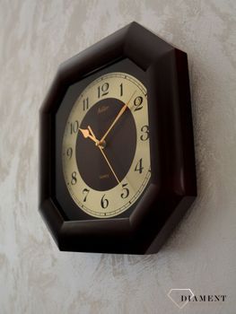 Zegar na ścianę drewniany Adler wenge 21148W ✓Zegary ścienne ✓ Drewniany zegar (6).JPG