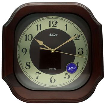 Drewniany zegar ścienny Adler 21149W w kolorze wenge z mechanizmem kwarcowym i szkłem mineralnym. Elegancki, precyzyjny, 2-letnia gwarancja. Kup online!1.jpg