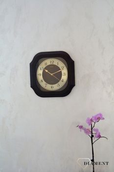 Zegar na ścianę drewniany Adler wenge 21149W ✓Zegary ścienne ✓ Drewniany zegar (4).JPG