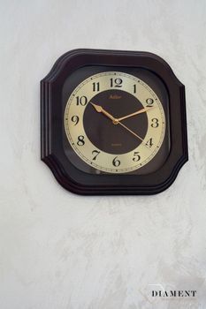 Zegar na ścianę drewniany Adler wenge 21149W ✓Zegary ścienne ✓ Drewniany zegar (6).JPG