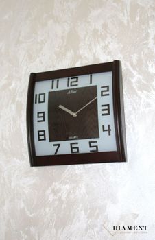Zegar ścienny drewniany Adler 21157W to drewniany zegar na ścianę  ✓Zegary ścienne  (3).JPG
