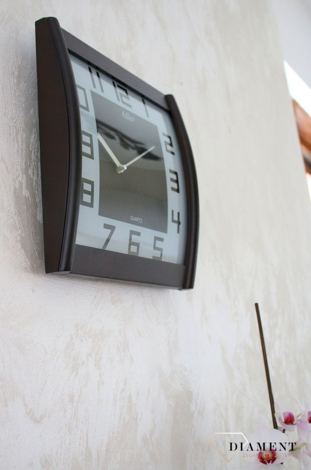 Zegar ścienny drewniany Adler 21157W to drewniany zegar na ścianę  ✓Zegary ścienne  (4).JPG