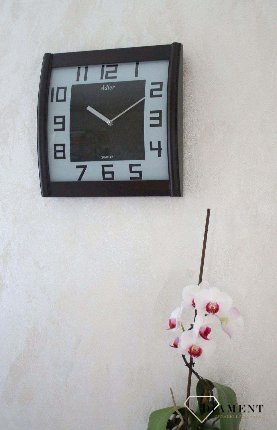 Zegar ścienny drewniany Adler 21157W to drewniany zegar na ścianę  ✓Zegary ścienne  (4).JPG